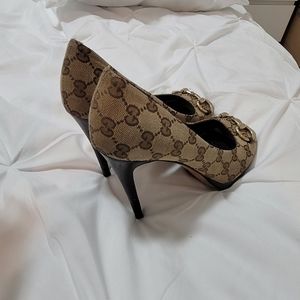 Monogram Gucci Heels